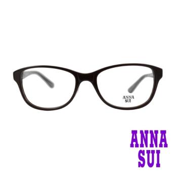 【ANNA SUI 安娜蘇】日系銜接鏤空花紋造型光學眼鏡-優雅咖(AS592-125)