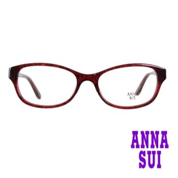 【ANNA SUI 安娜蘇】日系立體玫瑰造型光學眼鏡-琉璃紅(AS598-232)