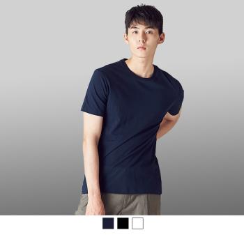 【男人幫】SL031＊100%台灣製造純棉彈性素面T恤