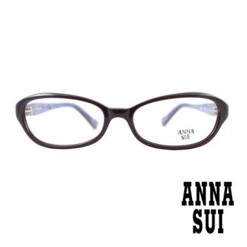 【ANNA SUI 安娜蘇】日系唯美月亮蝴蝶鑽飾造型光學眼鏡-網透紫(AS545-771)