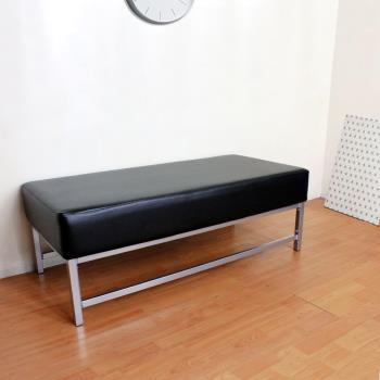 【E-Style】寬110公分-厚型沙發椅座(皮面)長排座椅/休閒椅/沙發椅(黑/紅)