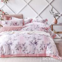 BEDDING-正60支100%天絲標準5尺雙人八件式兩用被床罩組-辛迪-粉-TENCEL