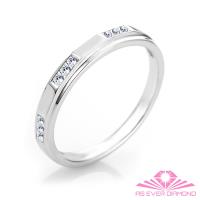 【AS EVER DIAMOND】結婚對戒 0.04克拉鑽戒 兩情相悅款 男戒