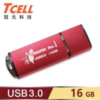 【TCELL 冠元】USB3.0 TAIWAN NO.1隨身碟 16GB 紅