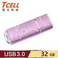 【TCELL 冠元】USB3.0 32GB 絢麗粉彩隨身碟-薰衣草紫