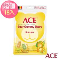 【ACE】比利時進口 酸熊Q軟糖隨手包18入組(48g/包)