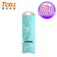 【TCELL 冠元】USB3.0 16GB 絢麗粉彩隨身碟-蒂芬妮藍