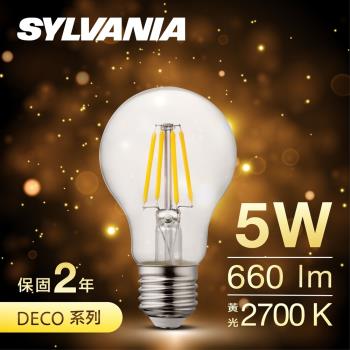SYLVANIA喜萬年 LED 經典款燈絲燈泡 A60 黃光2700K_1入