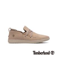 Timberland 女款灰褐色磨砂革舒適透氣休閒鞋(A1YCKK51)
