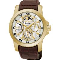 SEIKO PREMIER 古典羅馬互動式人動電能月相-41mm/5D88-0AG0K(SRX014J1)