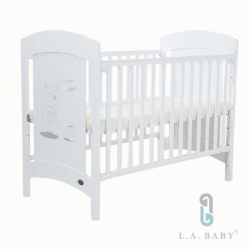 (L.A.Baby)Austin奧斯汀嬰兒床/中床/童床/白色(白色)