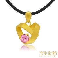 【今生金飾】粉潤蘋果墬(時尚黃金墬子)