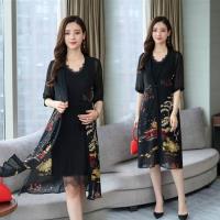 【KVOLL】優雅舒適日式風情印花套裝洋裝XL-5XL