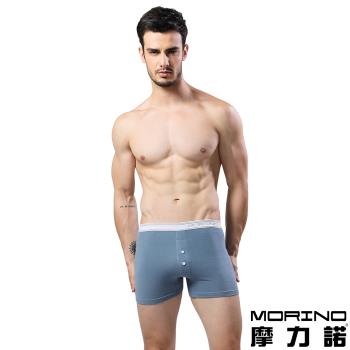 男內褲 設計師聯名-經典素色四角褲/平口褲 藍色 MORINOxLUCAS