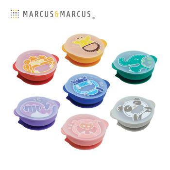 【MARCUS&MARCUS】動物樂園幼兒自主學習吸盤碗(含蓋)-多款任選
