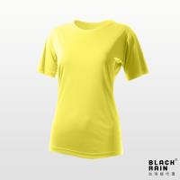 【Black Rain】女圓領短袖休閒衫 BR-112011 (15111 鵝黃)