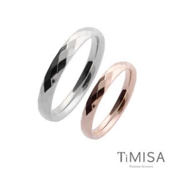 【TiMISA】格緻真愛-細版(兩色) 純鈦對戒