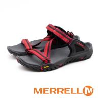 MERRELL ALL OUT BLAZE WEB 織帶拖鞋 女鞋 - 紅