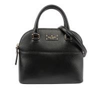 KATE SPADE 皮革 手提/斜背 貝殼包(黑色) WKRU4928 001