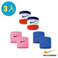 NIKE耐吉 SWOOSH舒適腕帶3色任選-3入組