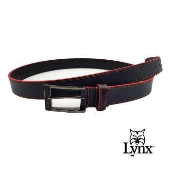 【Lynx】進口素面紋窄版休閒皮帶(窄版休閒皮帶)