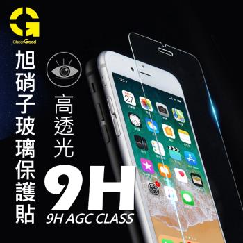 APPLE iPhone XS MAX 旭硝子 9H鋼化玻璃防汙亮面抗刮保護貼 (正面)
