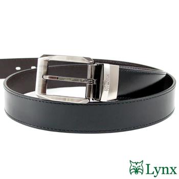 【Lynx】紳士休閒雙面真皮皮帶 LY12-9708(可翻轉的皮帶)