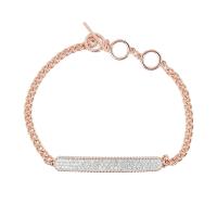 SWAROVSKI 施華洛世奇 Locket Bar璀璨水晶玫瑰金手鍊手環 5367822