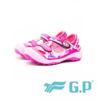 G.P兒童磁扣護趾涼鞋 童鞋-桃粉(另有藍綠、黃)