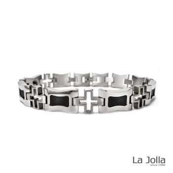【La Jolla】知性時代 碳纖維 鈦鍺手鍊