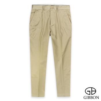 GIBBON 天絲點線紋彈性休閒長褲-二色