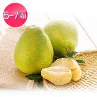 鮮採味 正宗台南麻豆文旦禮盒-5斤禮盒├5~7顆/箱┤↘3箱↘