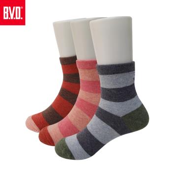 【BVD】條紋海錨3/4童襪4雙組(B258.B259童襪)
