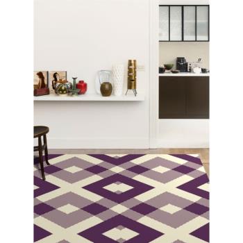 范登伯格 艾爾法比利時進口地毯 菱格紫 160x230cm