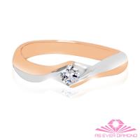 【AS EVER DIAMOND】結婚對戒 0.10克拉鑽戒 深情唯美款 女戒
