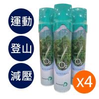 【超值4入組】貝斯美德 O2純氧隨身瓶 氧氣罐 氧氣瓶 登山運動-9000c.c.