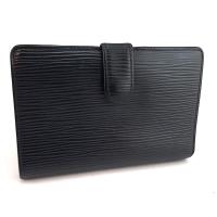 LV 黑色EPI麥穗壓紋硬盒中夾(展示品)