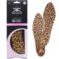 ( 限時買一送一回饋 ) 法國LADYS SECRET 女用足部除臭舒適透氣鞋墊-So Chic (豹紋) (36/37碼)