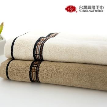 【台灣興隆毛巾】美國棉 低調奢華寬版型運動巾 2條組