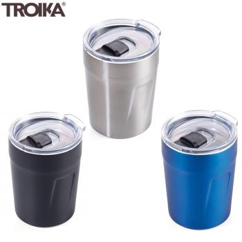德國TROIKA防溢雙層保溫杯ESPRESSO濃縮咖啡DOPPIO CUP65(160ml;含密封蓋;適外出國旅行和熱茶熱飲)