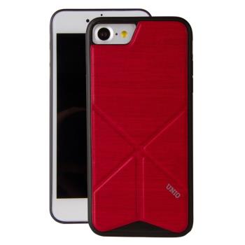 UNIQ Transforma Ligne iPhone 7/8多角度磁吸立架背蓋手機保護殼-紅色