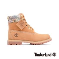 Timberland女款小麥色磨砂革花型圖案鞋領6吋靴A22AY231