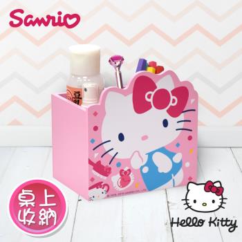 Hello Kitty 凱蒂貓 造型小物收納盒 桌上收納 文具盒收納 筆筒(正版授權台灣製)