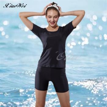 沙麗品牌 時尚流行二件式短袖泳裝 NO.W11018