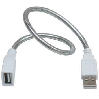 月陽28cm金屬蛇頸USB充電電源延長線非傳輸線(SL28)