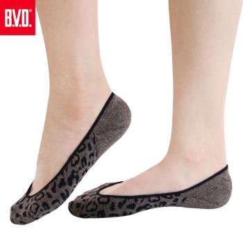 【BVD】豹紋女襪套4雙組(B256襪子-隱形襪)