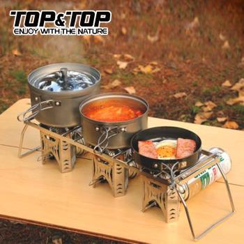 韓國TOP&amp;TOP 加大型不銹鋼爐架/烤架/登山爐架/爐頭架