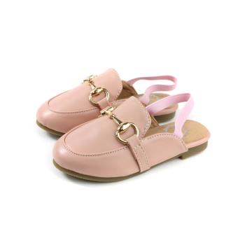HABU 涼鞋 護趾 粉紅色 皮質 童鞋 no018