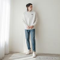 GIORDANO 男裝基本款中腰錐形牛仔褲-97 淺藍