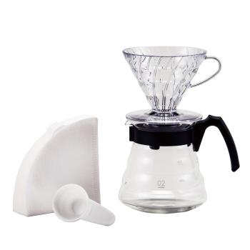 【HARIO】V60系列手沖咖啡套組 (咖啡濾杯+咖啡壺)